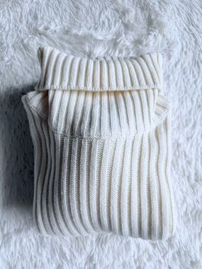 PJ Mark Vintage Cozy Ribbed Turtleneck Sweater - Cream